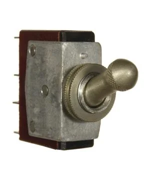 Industrial  electrical switch isolated on white background Foto stock