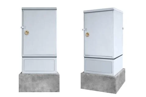 Industrial electrical switch panel box Stock Photos