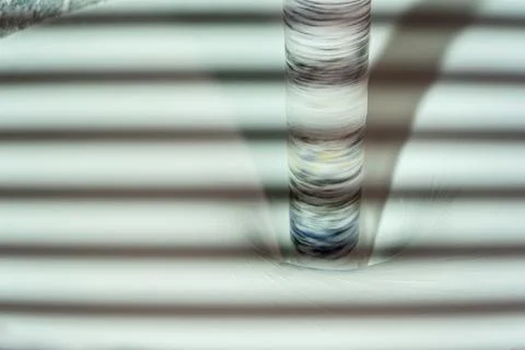 Industrial elegance - capturing the precise moment of acrylic paint product.. Foto stock