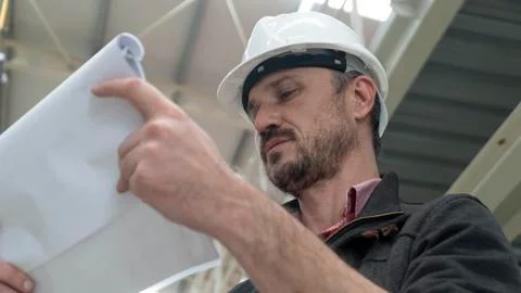 Industrial Engineer close up Stock Photos