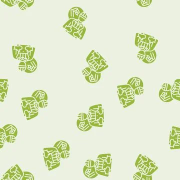 Industrial engineer worker glyph seamless pattern Illustrazione stock