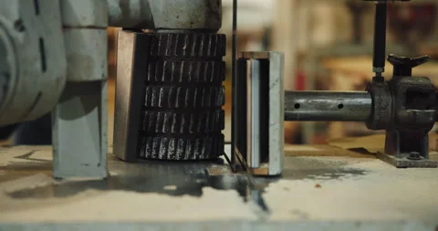 Industrial, engineering and milling with machine in factory for production Stock Footage 341483348