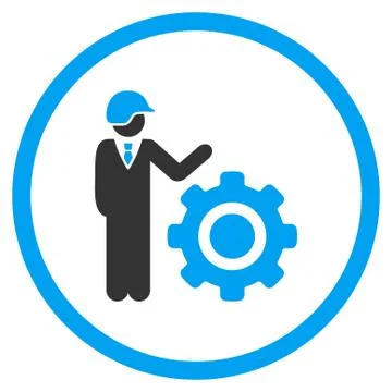 Industrial Engineering Icon Stock Illustration