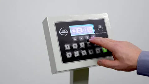 Industrial equipment customization. Programming of control panels. Stock Footage 296031935