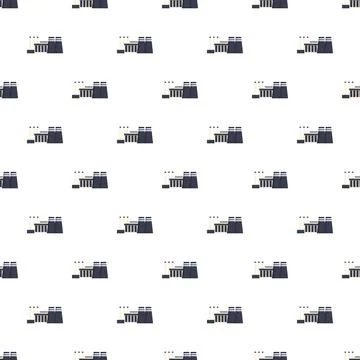 Industrial factories creating abstract pattern background Illustration