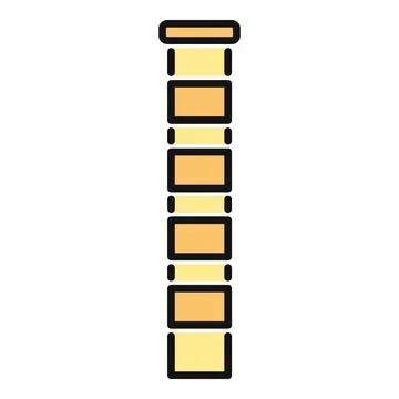Industrial factory chimney smoke stack icon illustration Stock Illustration