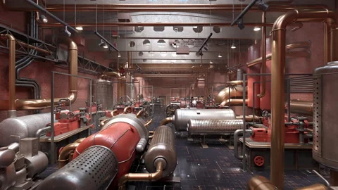 Industrial Factory Interior Video stock 202063244