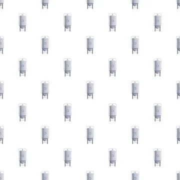 Industrial fermenter tank seamless pattern background Stockillustratie