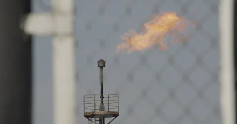Industrial Fire 4K 01 Stock Footage 39849913