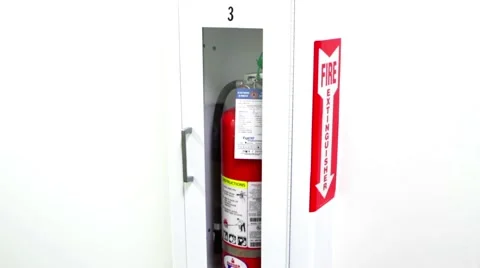 Industrial Fire extinguisher Stock Footage 66767023