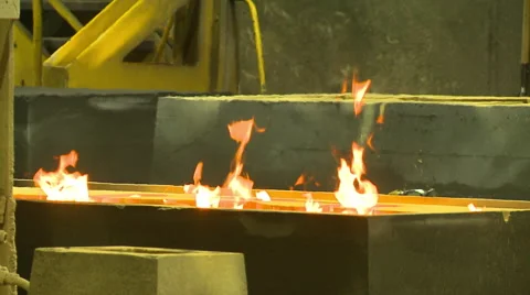 Industrial fire Stock Footage 45701254