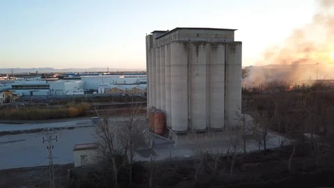 Industrial fire 库存影片 86367173