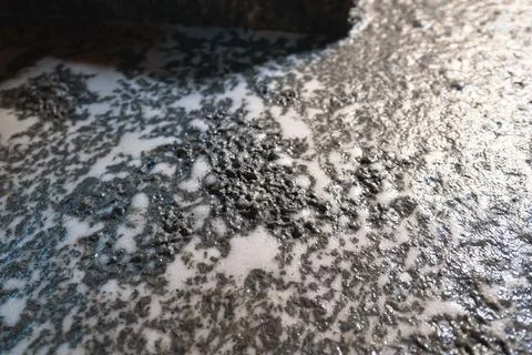 Industrial flotation process. Flotation foam close-up Stock Photos