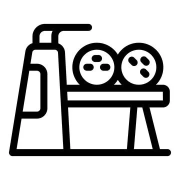 Industrial food machine processing line icon Illustrazione stock