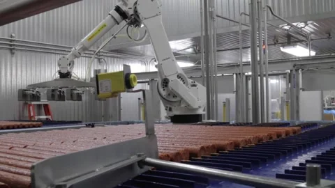 Industrial Food Processing Plant Stock Footage 168548461