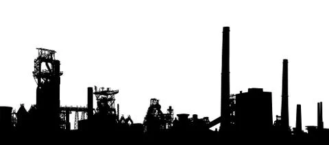Industrial foreground Stock Illustration