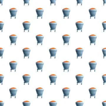 Industrial foundry crucible pattern repeating background design Stock Illustration