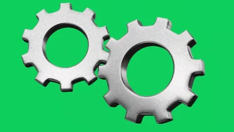 Industrial Gears Precision Engineering in Motion Stock Footage 300939278