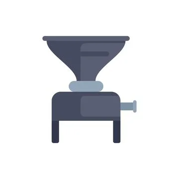 Industrial grain grinder processing food products Illustrazione stock