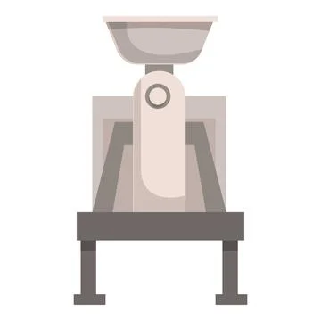 Industrial grain processing machine standing on metal legs Stockillustratie