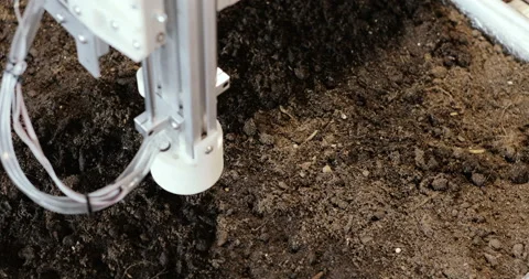 Industrial greenhouses using top automatic planting indoors. equipment system Stock Footage 88336995