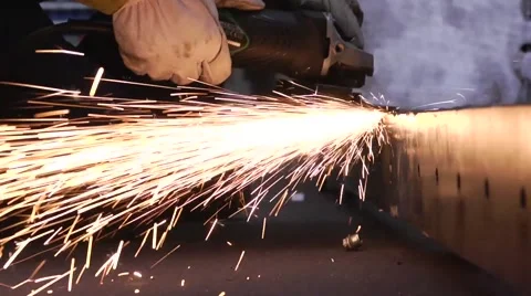 Industrial grinding Stock Footage 40117049