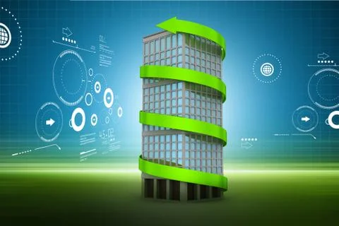 Industrial growth Illustration