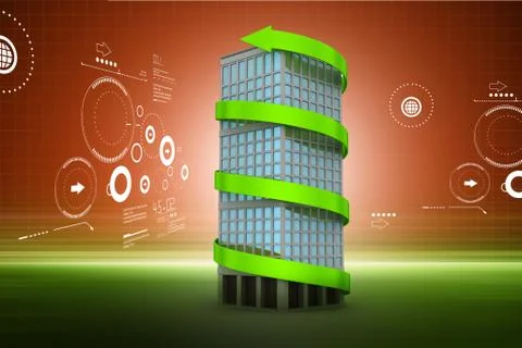 Industrial growth Illustration