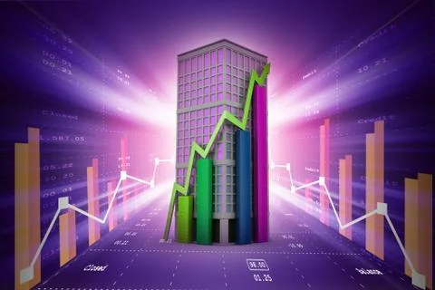 Industrial growth Stock Illustration