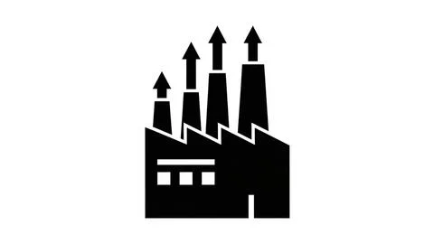 Industrial growth representation Stock Illustration