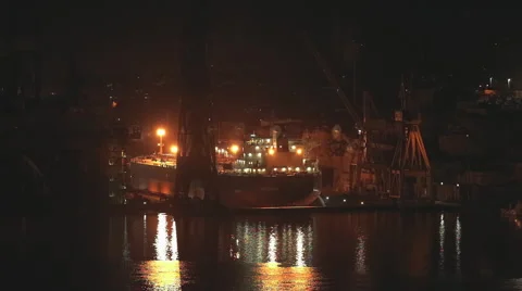 Industrial harbor Stock Footage 64238431