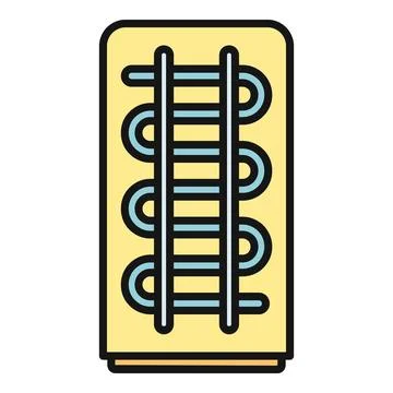 Industrial heating element icon vector illustration Stock Illustration