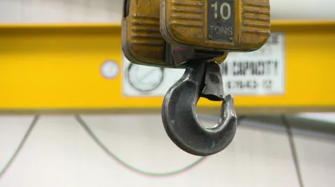 Industrial hook and crane Stock Footage 62760078