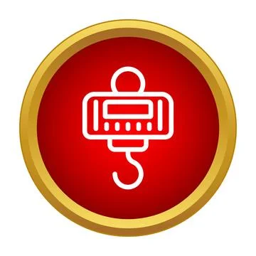 Industrial hook scale measuring weight icon design Stock-Illustration