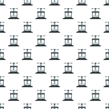 Industrial hydraulic press machine pattern for workshops Illustrazione stock