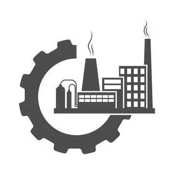 Industrial icon. A simple vector icon for websites and web applications Stock Illustration