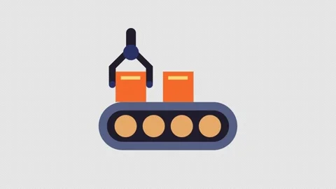 Industrial Icons Pack Motion Graphics Stock Footage 246843180