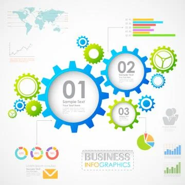 Industrial Infographics Chart Stock Illustration