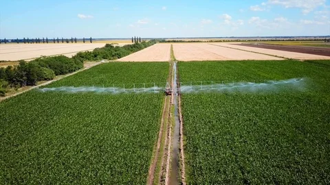 Industrial irrigation  Stock Footage 111698605