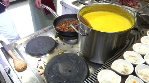 Industrial kitchen. Stock Footage 117048375