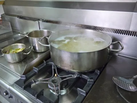 Industrial kitchen Foto stock