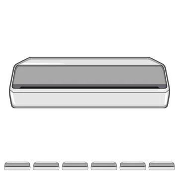 Industrial laminator machine cartoon vector graphic イラスト素材