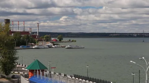 Industrial landscape 库存影片 10580379