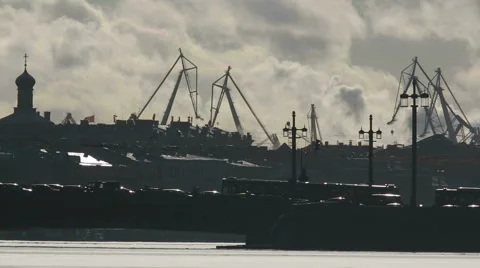 Industrial landscape Stock Footage 67676924