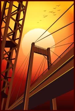 Industrial landscape Stock Illustration