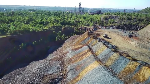 Industrial Landscape with Natural Elements. Видео 316175789