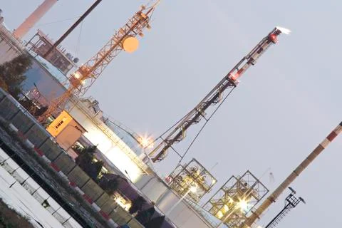 Industrial landscape Stock Photos