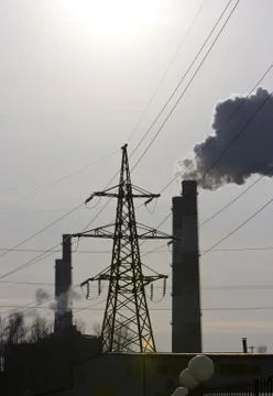 Industrial landscape Stock Photos