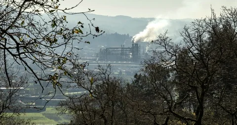 Industrial landscape Timelapse Video stock 103594630