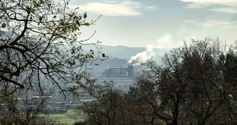 Industrial landscape Timelapse Video stock 103595137